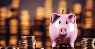 a pig with money