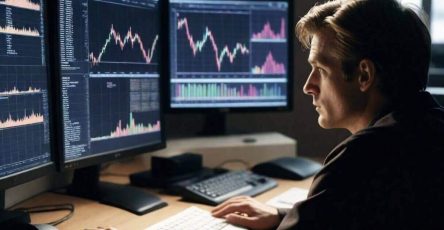 a man front your computer seeing the stocks charts