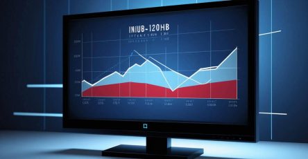 a screen showing a chart of investment