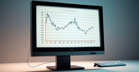 a screen showing a chart of inflation