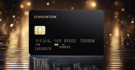 A black credit card